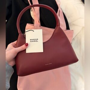 Mansur Gavriel mini candy in Oxblood
